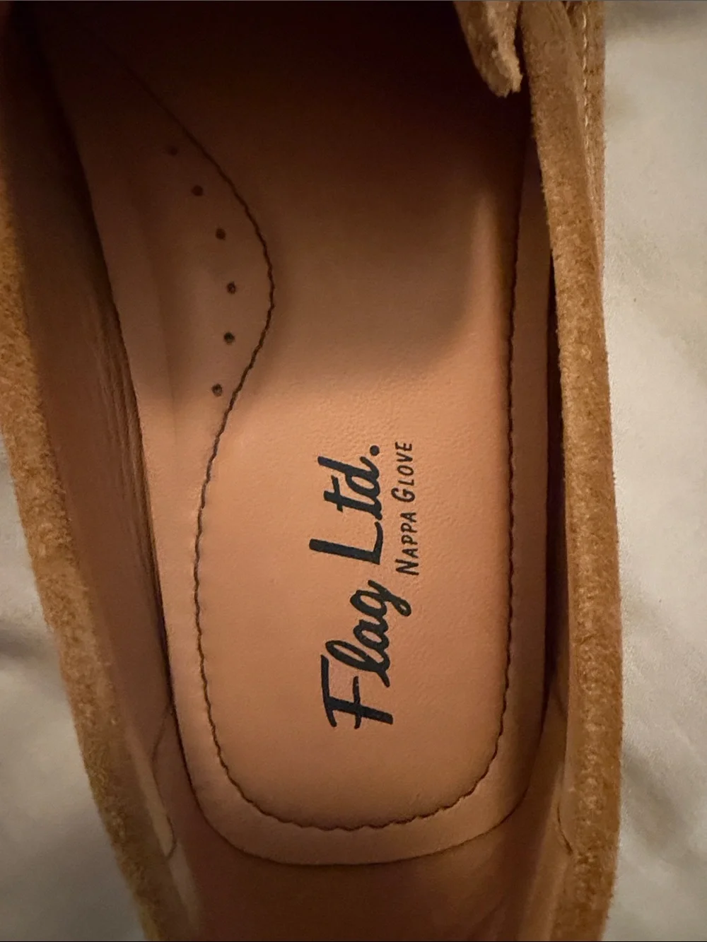 Men’s Flag Ltd. Suede Penny Loafers - Tan (size 11.5)